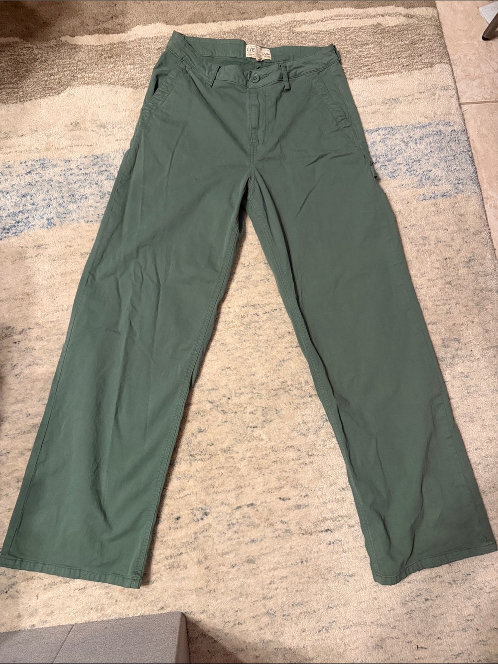 Current/Elliott Olive Green Chino Pants
